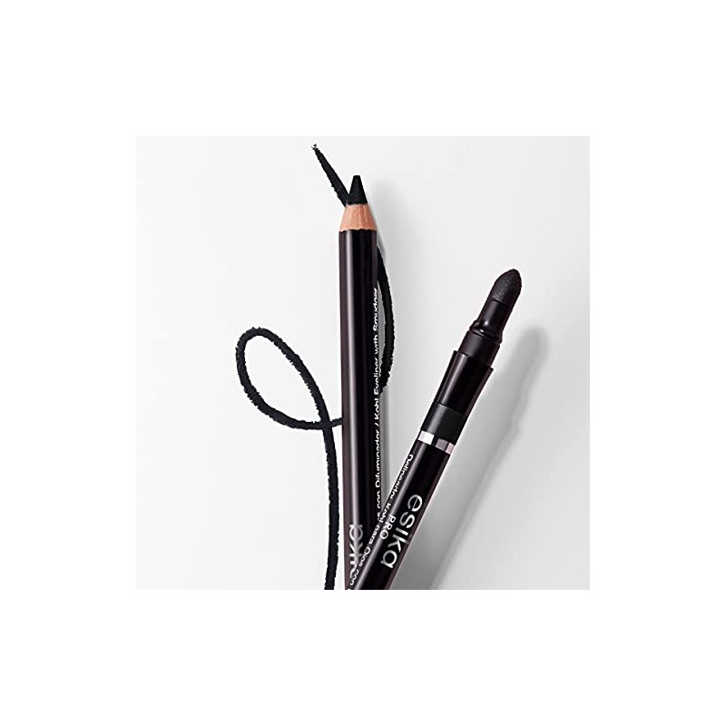 ésika Delineador de ojos Kohl con difuminador, Negro intenso,1.1 g