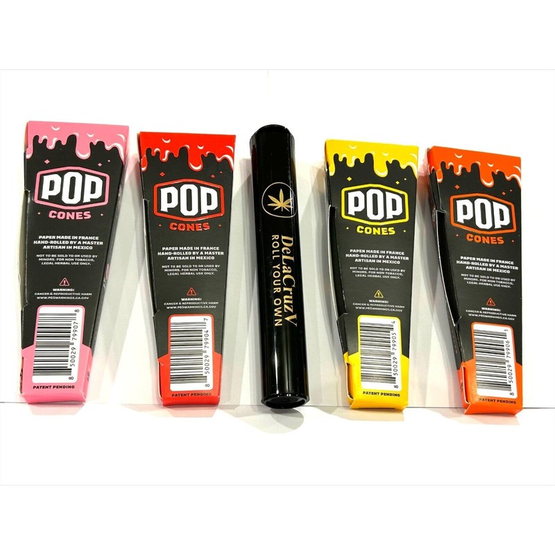Pop Cones Mix King Size Flavors,4 packs of 3 cones