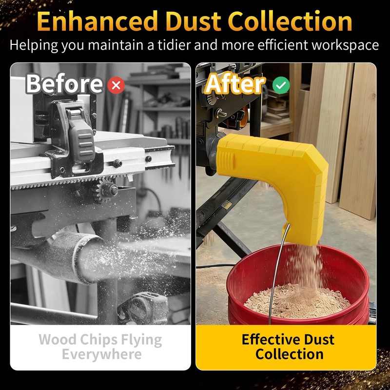 Dust Collector Adapter for Dewalt Table Saw, Dust Port Adapter