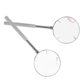 CLISPEED 2Pcs Cross Cylinder Lens Tool Set Round Optical Diopters for Vision Testing Essential Optical Instruments for Accurate Eye Examination