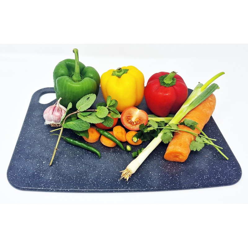 Poundsaver Plastic Chopping Board Marble Coated,Cutting Board for Kitchen, Large
