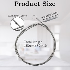 Sink Unlocker Tool, 150cm Flexible Drain Snake, Sink Cleaning Brush, Shower Drain Unlocker, Pipe Cleaning Brush, Slim Drain Hole Cleaning Tool