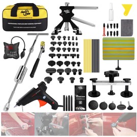 AUTOPDR Paintless Dent Repair Kits 100PCS Car Dent Removal Tools Come with 4 Kinds of Dent Puller and All Glue Tabs Removing Big dents Small Dents,Dings, Creases and Hail Damage All Without Painting
