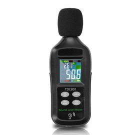 Decibel Meter, Digital Sound Level Meter Reader with 35 to 135 dB Noise Tester, Digital LCD Sound Level Meter with Noise Measurement