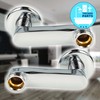 tecuro S-Connector Offset by 80 mm for Wall Fittings Set