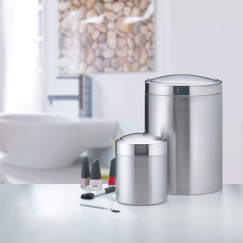 Kela 21381 Ano Swing Lid Bin Stainless Steel 1.5 L