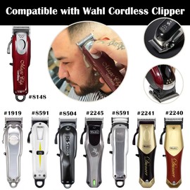 Cuchilla de repuesto para cortapelos Wahl, precisión profesional, 2 agujeros, ajustable, cuchillas compatibles con Wahl 5 Star Series inalámbricas, súper cónicas, cortapelos mágicos para barbero