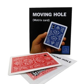 MilesMagic Magician's Moving Hole Gimmick | Highly Visual Classic Matrix Art Trick | Impossible Hollow Card Trick | for Street Magic | for Stage Magic Tricks