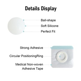 Soft Silicone Ball-Shape Belly Button Plug, Tummy Tuck for Liposuction or Umbilical Hernia Repair (30) Off-White