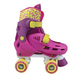 PlayWheels Trolls World Tour 2 Quad Skates for Children in Sizes J10-J13 – Vibrant and Engaging Design Inspired by The Popular Movie – Ideal for Both Indoor and Outdoor Roller Skating Fun
