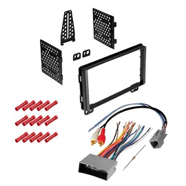 CACHÉ KIT1036 Bundle with Car Stereo Installation Kit for 1995 – 2001 Ford Explorer – in Dash Mounting Kit, Harness for Double Din Radio Receivers (3 Item)
