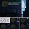 Plumeet Night Light Wall Clock 13'' Bedroom Wall Clocks with