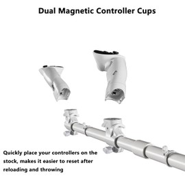 Moginno G3 VR Gun Stock Compatible with Meta/Oculus Quest 3S/Quest 3 Controller Accessories, Magnetic Gunstock Rifle Adapter with Shoulder Strap, Enhance FPS Games Reality Control Feel