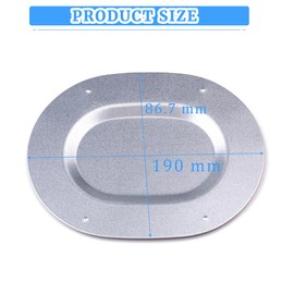 Metal Trunk Floor Pan Drain Plugs Set Plate Covers for 1967-1977 Body Galvanized Compatible with 67-77 All GM Big Car and All GM A-Body Chevelle Lemans Cutlass Nova Ventura Omega Silver 6 Pcs