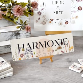 Interluxe Metal Sign – Harmony Series Wildflowers Decorative Sign as a Gift for Friends and Family