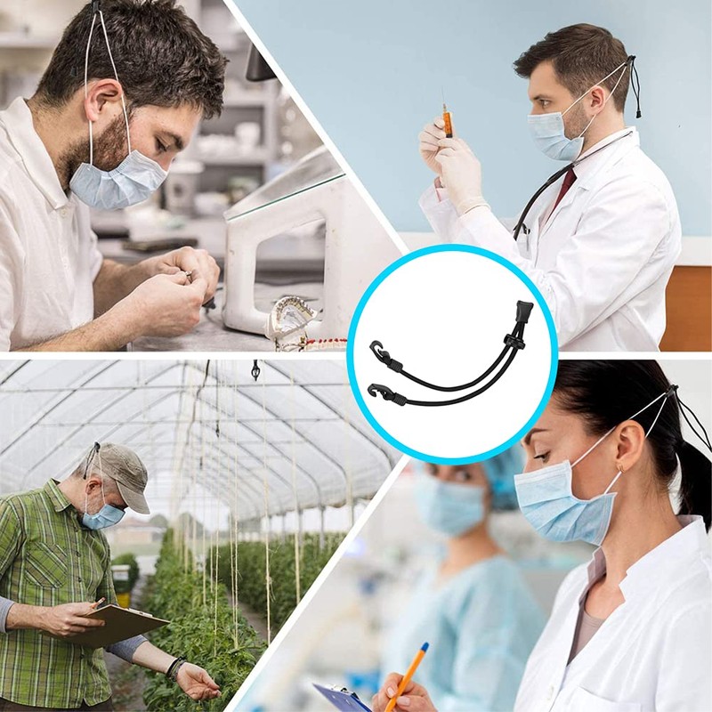 Mask Extender, Face Mask Holder, Anti-Slip Mask Buckle Strap (4pcs)