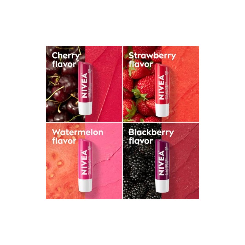 Nivea Fruit 4 piece variety pack, 0.17 Ounce