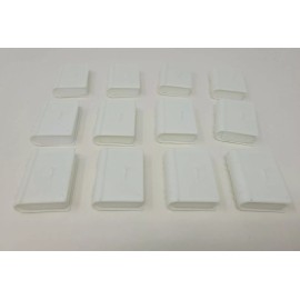 Unbranded Lot of 12 VTG Miniature White Plastic Christian Holy Bible Hinged Trinket Boxes