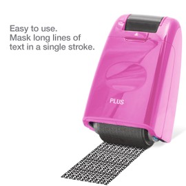 Plus Guard Your ID Roller Stamp, Pink