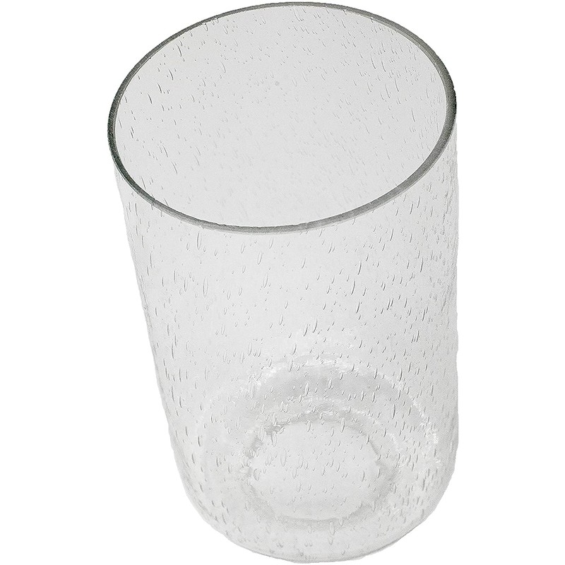 Clear Bubble Seeded Glass Shade, Cylinder Glass Lamp Shade Light