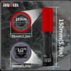 JEUCLEL 21mm 1/2"Extra-long Thin Wall Wheel Protector Impact Deep Socket,