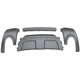 Priprilod Rear Bumper Board Skid Plate Valance Cover Compatible with Range Rover Evoque 2012-2019 replace LR026329 LR026328 CUS13002 SF636