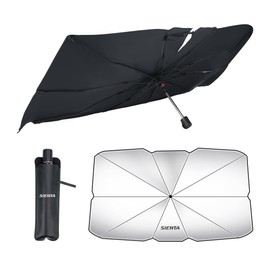 SIENTA Exclusive Car Sun Shade Umbrella, SIENTA Compatible, Car Windshield Sunshade Umbrella, Freely Bend Handle, Sienta 10 Series, 170 Series, 80 Series e-4 Grade Compatible, High Light Shade, Heat