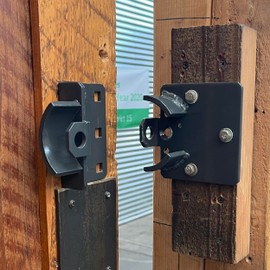 PACLOCK's PL779 Right-Angle Hockey Puck Hasp, Padlock & Keys Not Included, Puck-Mountable w/Extra Security Features, No Backplates