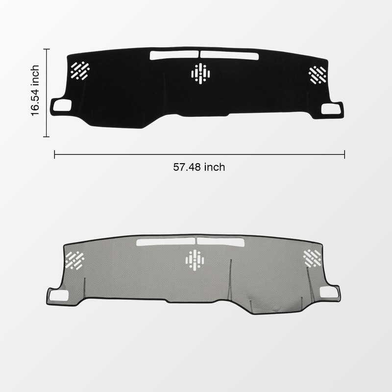 KUST Black Dash Cover Compatible with Toyota Tacoma 2024-2026 &