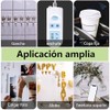 2 Rollos Cinta Adhesiva de Doble Cara de Espuma,20mmx5m(Total 10m),Polietileno