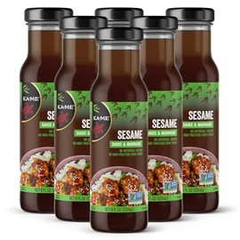 Ka Me Sesame Sauce & Marinade, No High Fructose Corn Syrup, No Artificial Colors, Non-GMO, 8 Fluid Ounce (Pack of 6)