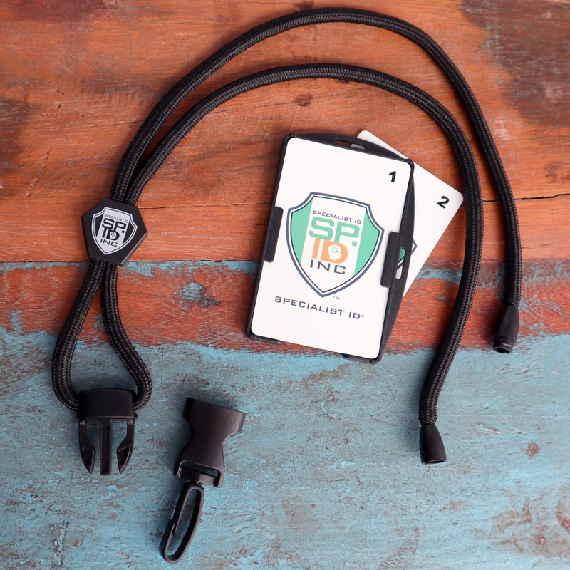 Metal Detector Friendly Lanyard with Badge Holder - 2 Card