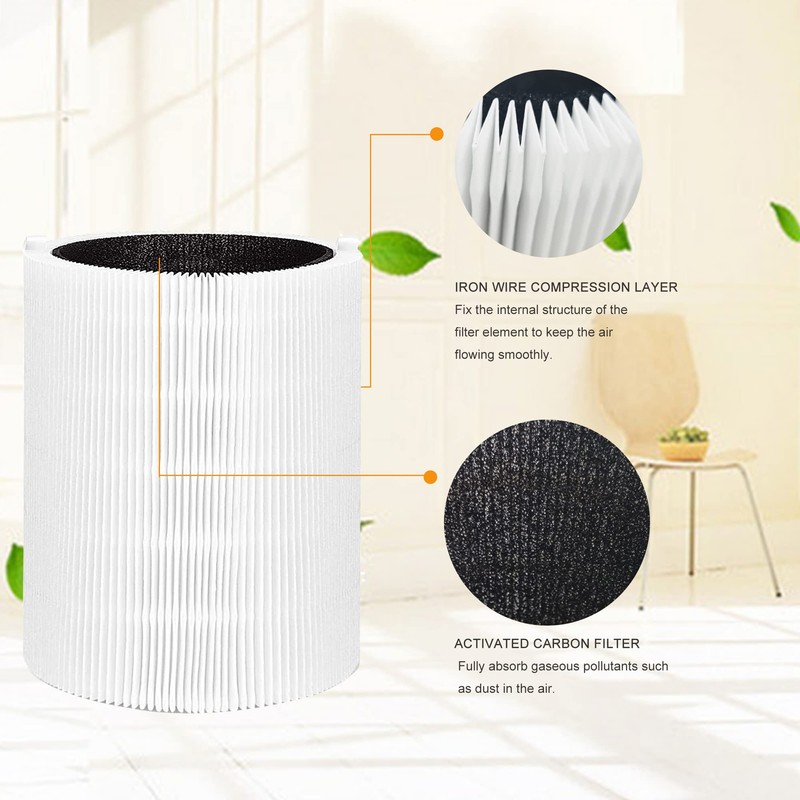 EZ SPARES Replacement Filter for Blueair Blue Pure 411 Genuine,411+,411