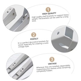 Operitacx 2stücke Klappbare Regalhalterungen Unterstützung Wandmontage Lagerregalhalterung Für Home Office Möbel Wandregale Platzsparend