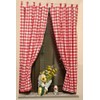 Yaland Opaque Curtains with Checked Pattern, Country House Curtains, Living