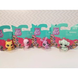 Hasbro Set of 4 Hasbro Littlest Pet Shop mini scale pet NEW In Packag