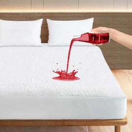BedLooms Mattress Protector King Size – 100% Waterproof Terry Towel Mattress Protector – 30cm Deep Soft Touch Quiet Feel Mattress Cover Hypoallergenic Hotel Quality Kids Protection Mattress Pad