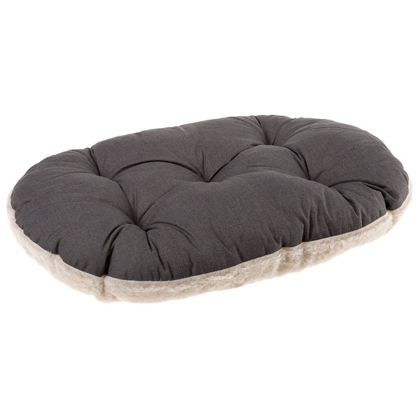 Ferplast Relax F 65/6 Cat and Dog Bed, Cotton/Fur, 65 x 42 cm, Brown