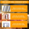 MIVES Mini Salt and Pepper Shakers, 4Pcs Stainless Steel, 5ml