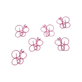 Butler in the Home 100 Count Butterfly Shaped Paper Clips Great for Paper Clip Collectors or Office Gift - Comes in Round Tin with Lid and Gift Box (Pink)