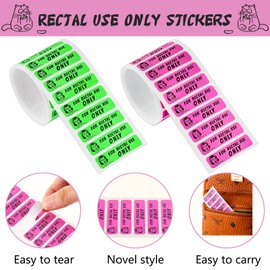 Epakh 400 Pieces Prank Stickers Funny Gag Pranks Gifts for Prank Stuff and Practical Jokes (Green, Purple)