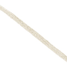 Mandala Crafts Cream Flat Drawstring Cord Drawstring Replacement, 1/2 Inch 20 YDs Cream Soft Drawstring Cotton Draw Cord Hoodie Sweatpants Drawcord Replacement