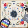 Zeizafa Tarots Tablecloth Eye Moon Pattern Altars Cloth Divinations Card