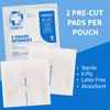 Vakly Split Drain Sponge Gauze 4x4 Sterile 6-Ply – 50