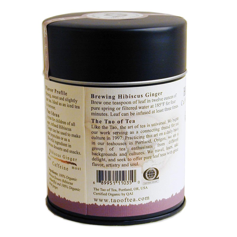 The Tao of Tea, Hibiscus Ginger Tea, Loose Leaf, 3.0