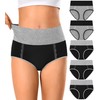MISSWHO Cotton Soft Ladies Underwear, High Waisted Tummy Control Post