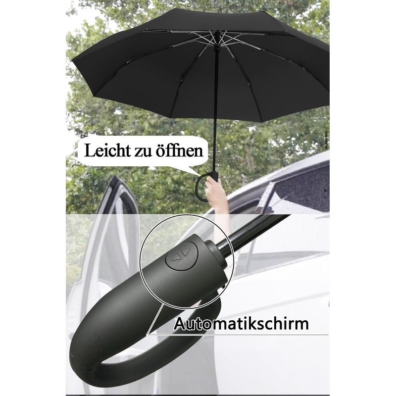AKINOYAMA Large Storm Proof Umbrella - Automatic Open/Close Golf Umbrella