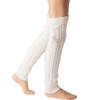 iB-iP Women's Ballet Dancer Aerobic Cute Thermal Leg Warmers, White