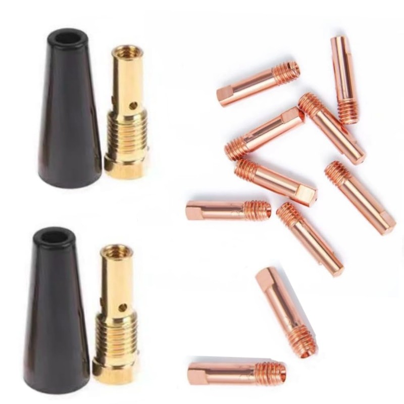 14 Pcs Flux Core Gasless Nozzle Tips Kit, 0.9mm Heat