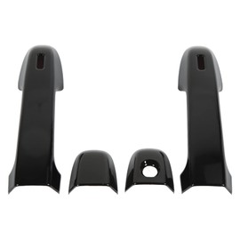 Acouto Exterior Door Handle Covers & Lock Covers, Black, Modern, Pull Handle, Ambidextrous, ABS, ABS, 2 Count, GR86 2012-2021, 2012-2021
